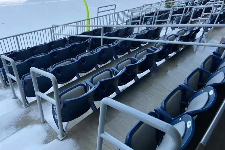 Rows Of Stadium Chairs